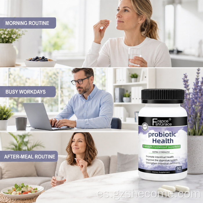 Shecome Cápsulas probióticas Salud digestiva Apoyo inmunológico
